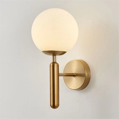 Elegancki Kinkiet Ścienny Lampa z Kloszem w Kształcie Kuli