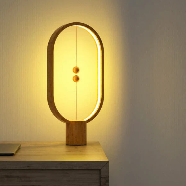 Nowoczesna lampka LED z magnetycznym włącznikiem – designerska lampa biurkowa z efektem lewitacji