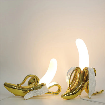 Designerska lampa LED w kształcie banana – dekoracyjna lampka stołowa, nowoczesny styl