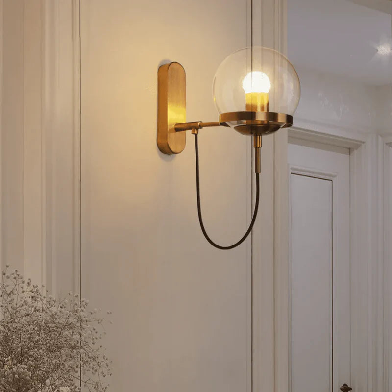 Kinkiet ścienny szklany w nowoczesnym designie