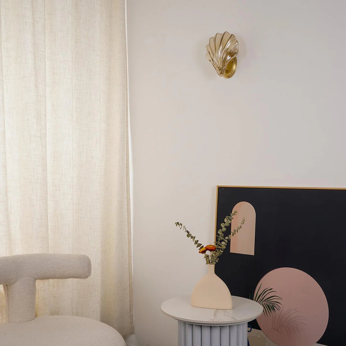 Kinkiet Ścienny Lampa LED w Kształcie Muszli
