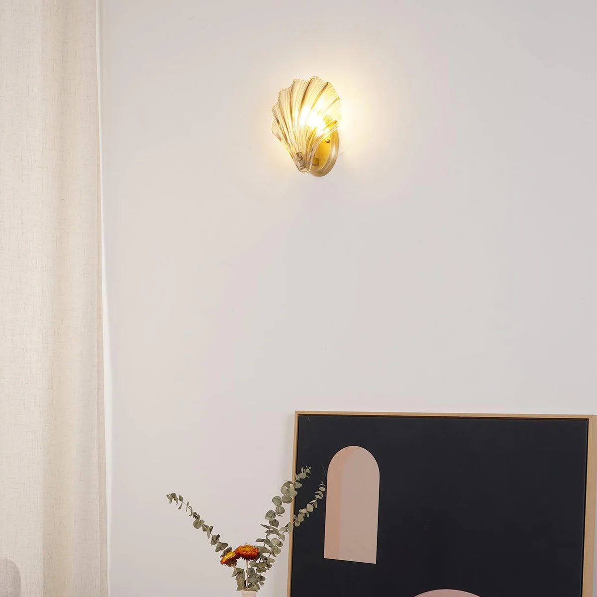 Kinkiet Ścienny Lampa LED w Kształcie Muszli