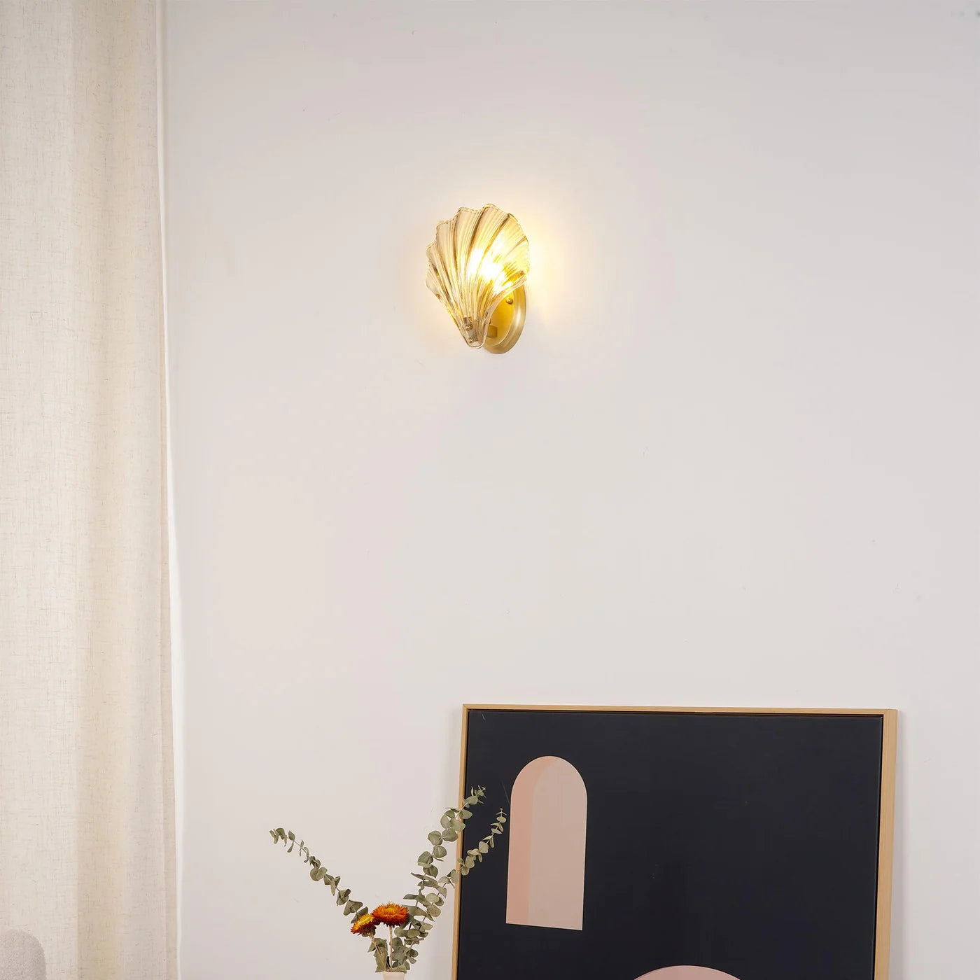 Kinkiet Ścienny Lampa LED w Kształcie Muszli