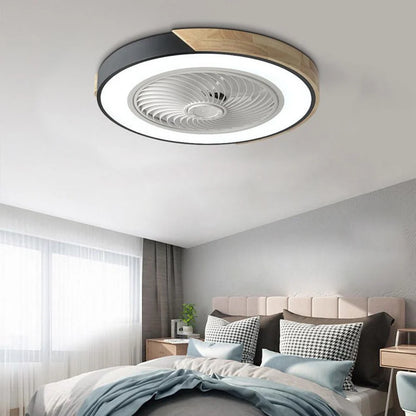 Nowoczesna lampa sufitowa LED z wbudowanym cichym wentylatorem i pilotem – 2 w 1 oświetlenie i chłodzenie