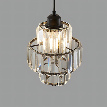 Elegancka Szklana Lampa Wisząca Kryształowa – Styl Glamour